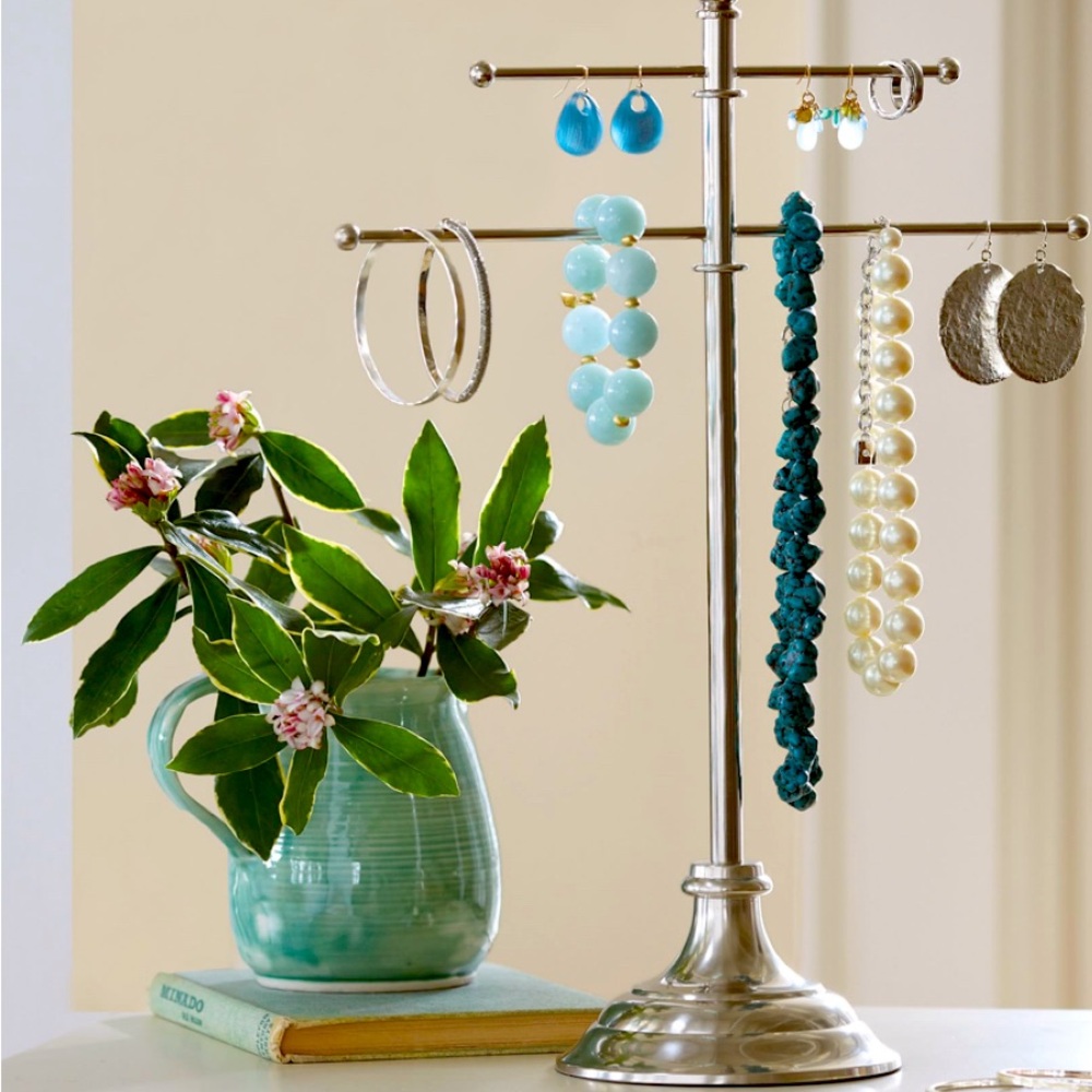 Pottery Barn Vintage Metal Jewlery Stand